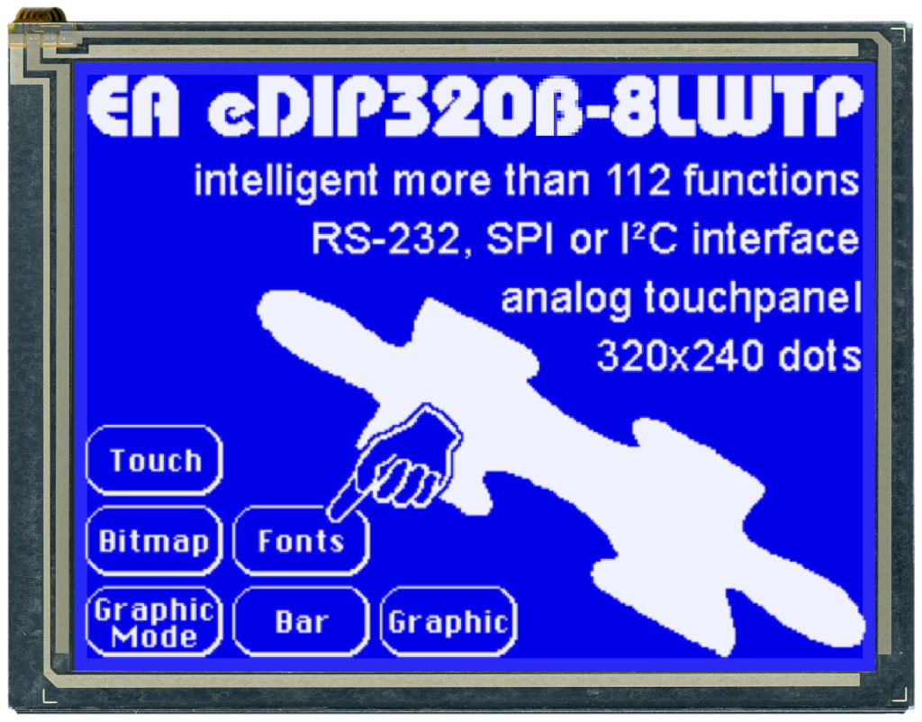 eDIP320x240Blue+Touch